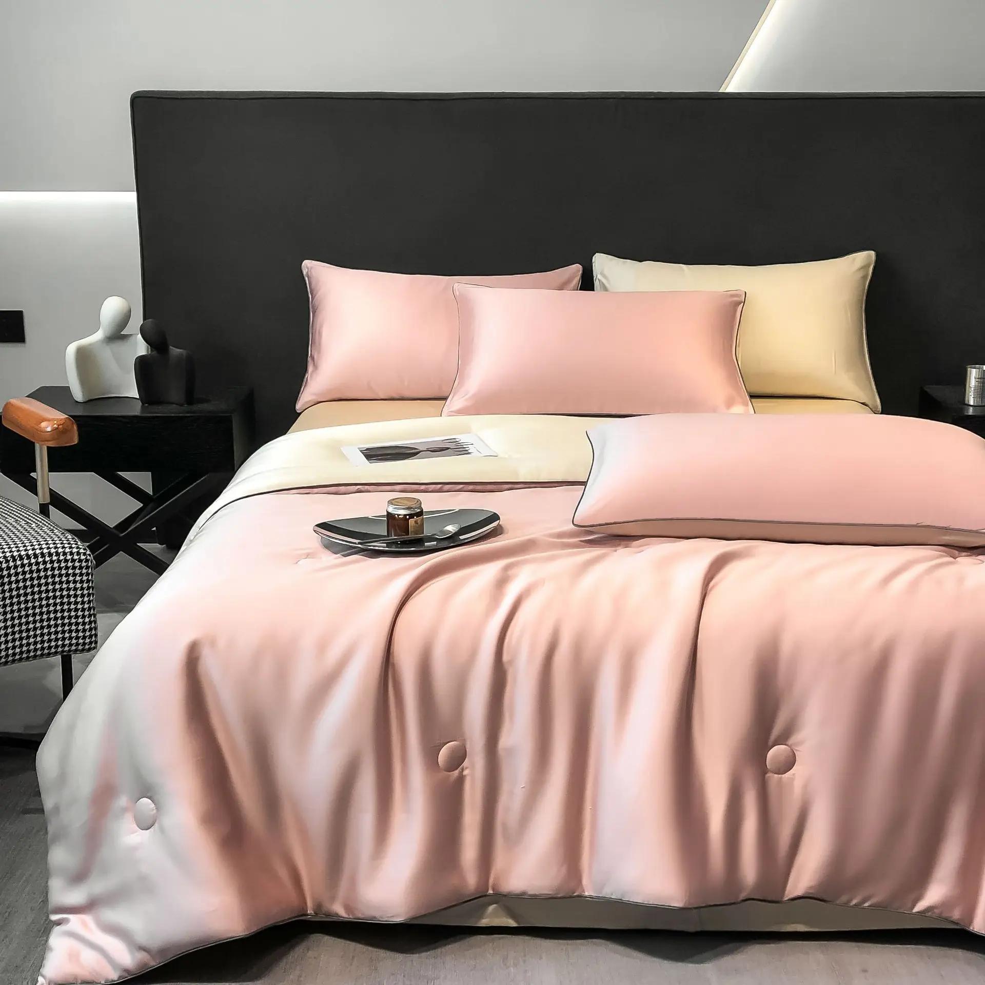 

Новое однотонное летнее пуховое одеяло из лиоцелла, летнее пуховое одеяло из тенселя 150x200cm 1pcs