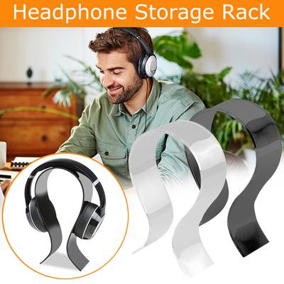 Acrylic Earphone Headset Desk Display Stand Hanger Holder For Headphone Decor