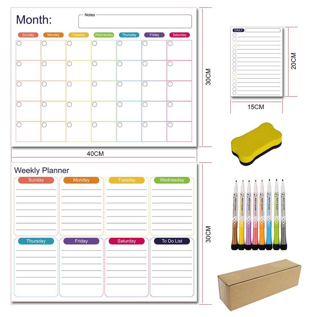 Soft Magnetic Reusable Message Board: Erasable, Movable, and Ideal for Office Meetings or as a Refrigerator Sticker. In Stock.