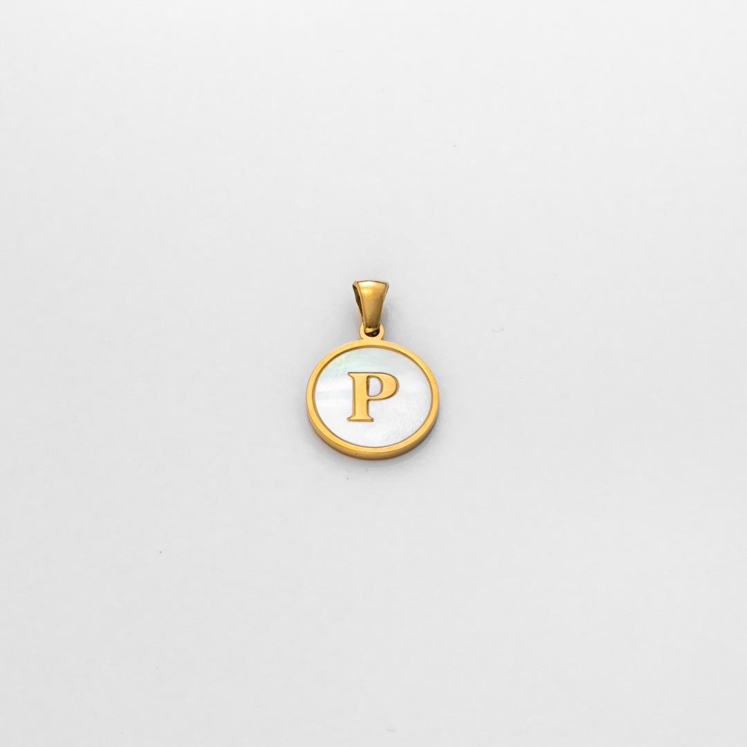 Custom Stainless Steel Letter Charm Pendant Necklace