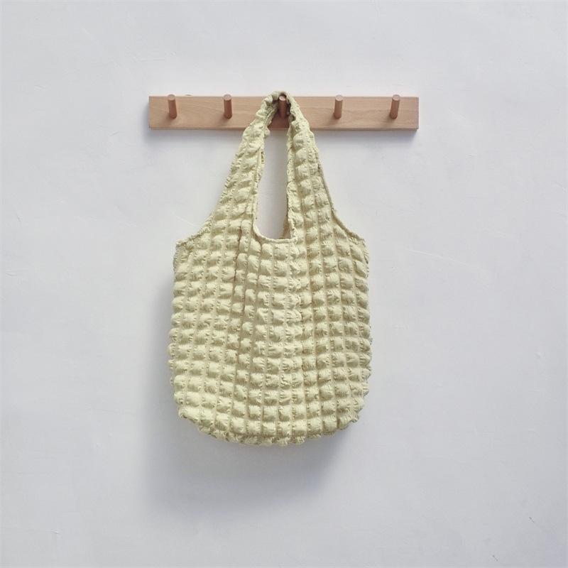 Cloud Bubble Flower Shoulder Bag New Vest Bag Female Student Simple Handbag Canvas Bag Shopping Bag