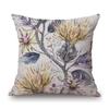Home Decoration Flower Floral Oil Painting Sofa Throw Pillow Case Cotton Linen Bench Chair Seat Cushion Cover