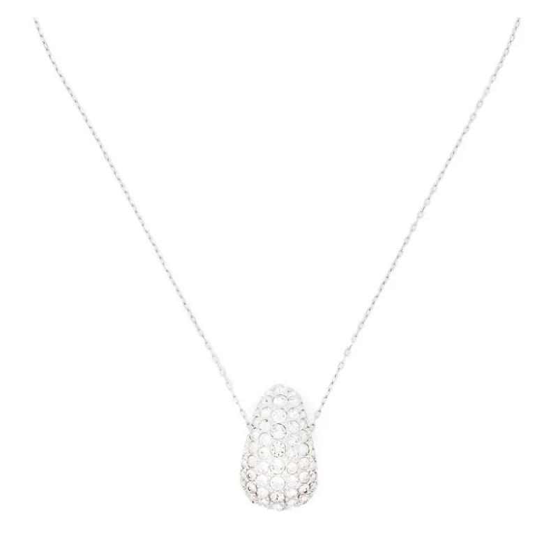 Swarovski Sublima Polished Rhodium Plated Brass Necklace Women s Silver 5697190