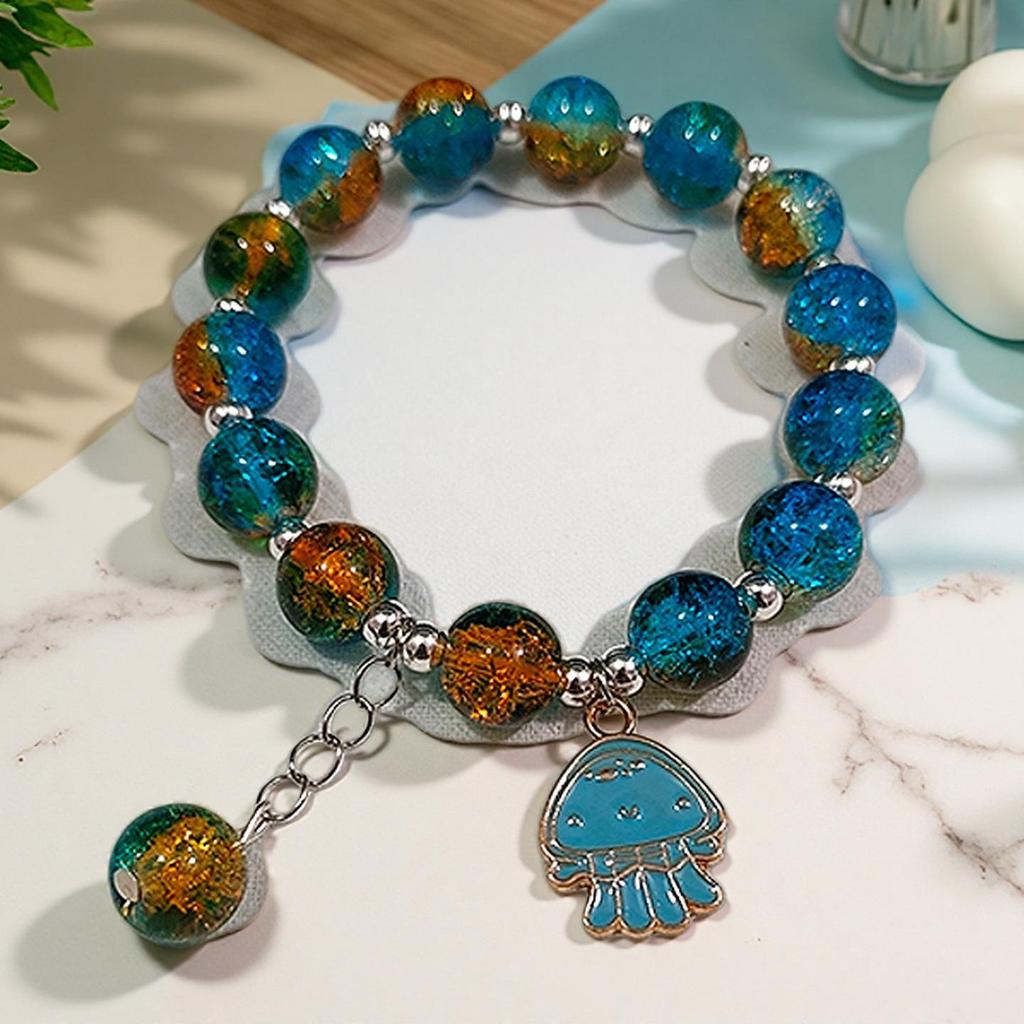 Butterfly Love Flower 10mm Handmade Beaded Bracelet - Original, Personalized, Exquisite Jewelry Gift for Friends and Newcomers