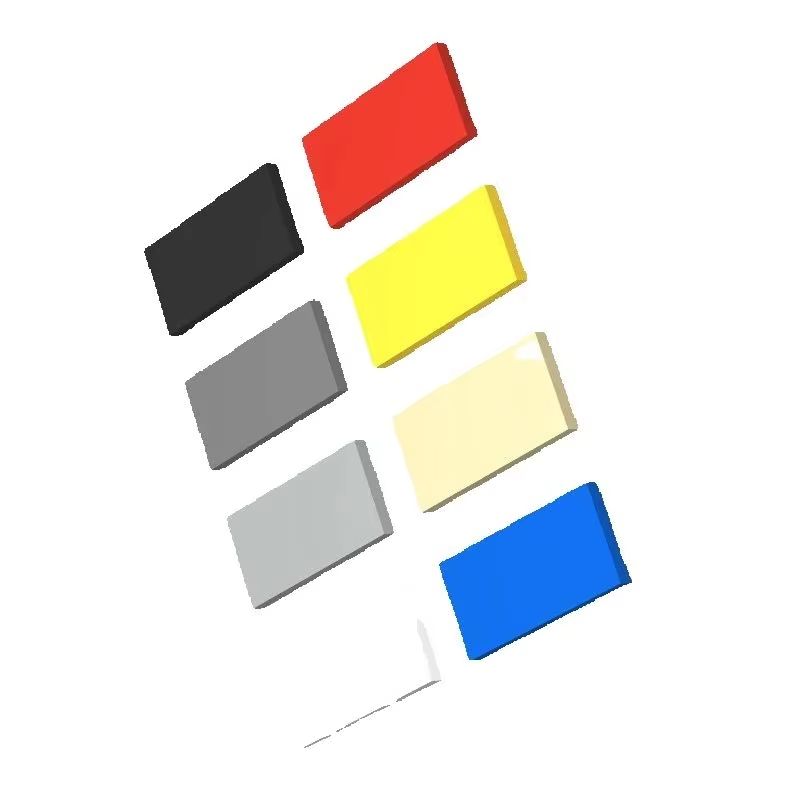 20 Stück DIY Bausteine Figuren Steine Glatt 2x4 Pädagogisch Kreativ Größe Kompatibel mit 87079 Plastikspielzeug für Kinder