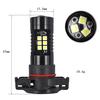 2Pcs 12V DC H16 3030 21 LED Lights White 6500K Car Fog Head Light Lamp Headlight