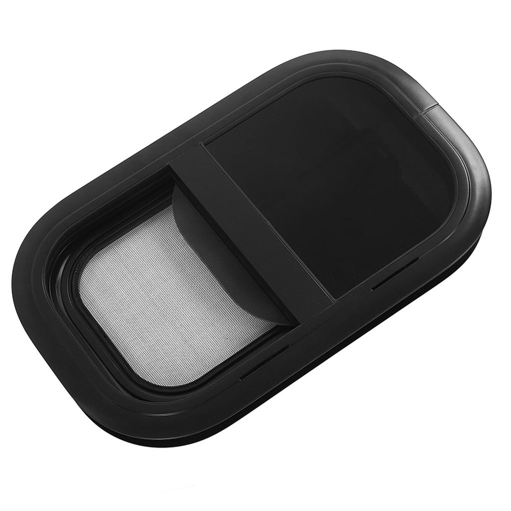 RV Schiebefenster L500 H300mm Gehärtetes Glas UV-Schutz Insektenschutzgitter Universal für Anhänger
