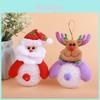 Christmas Eva Santa Snowman Lighted Night Lamp For Holiday Tree Decoration And Festive Decor