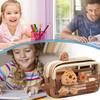 Capybara Pencil Pouch Stationery Pouch With Stickers And Pins Portable Cute Pen Organizer Holder Box Multipurpose Storage bags