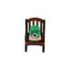 2PCs/set Cute Reading Frog Miniatures Mini Small Chair Ornaments  Photo Props
