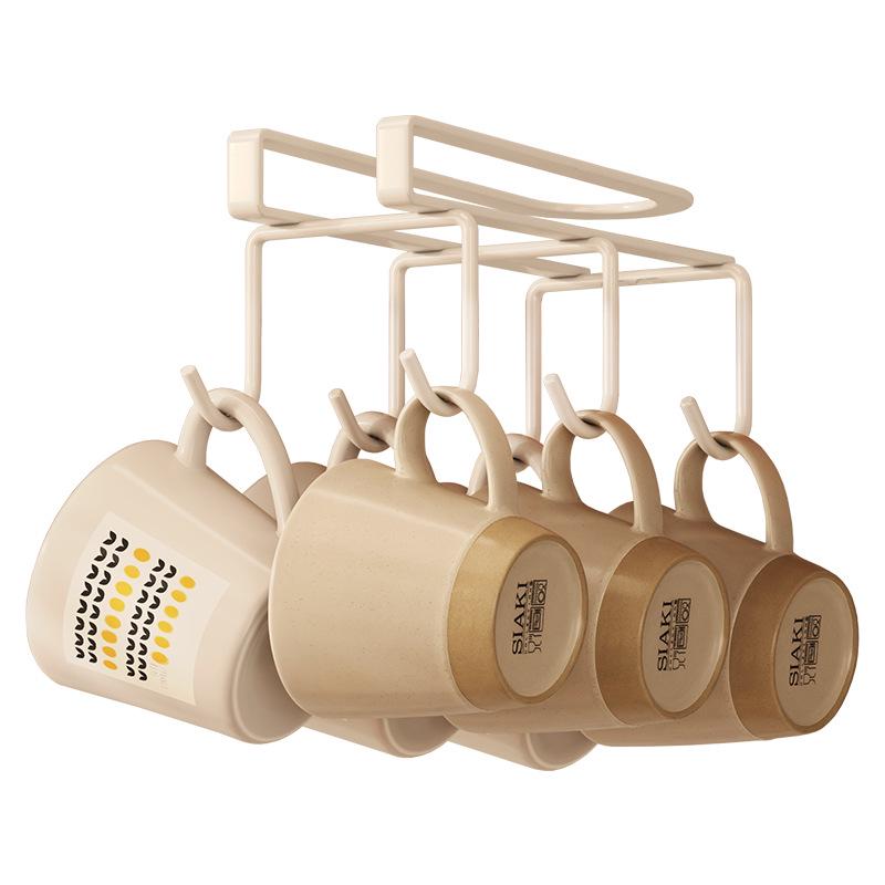 Wall-Mounted High-Grade Cup Storage Shelf: Coffee & Tea Cup Hanging Holder