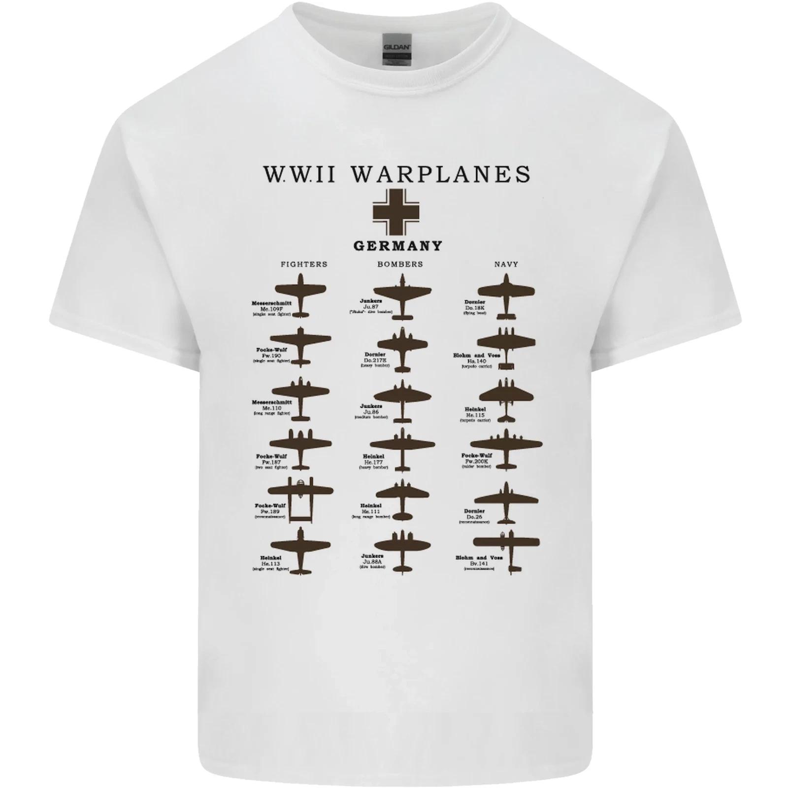 German War Planes WWII Fighters Aircraft Kids T-Shirt Childrens S