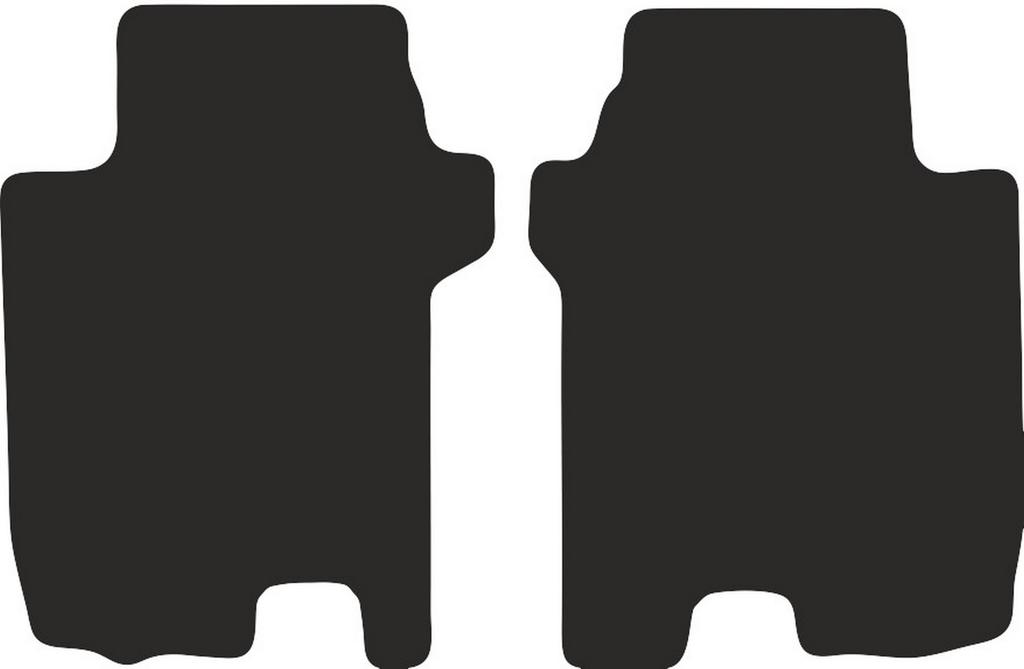 Rear Floor Mats For Honda Jazz Iii Hatchback 2011-2014