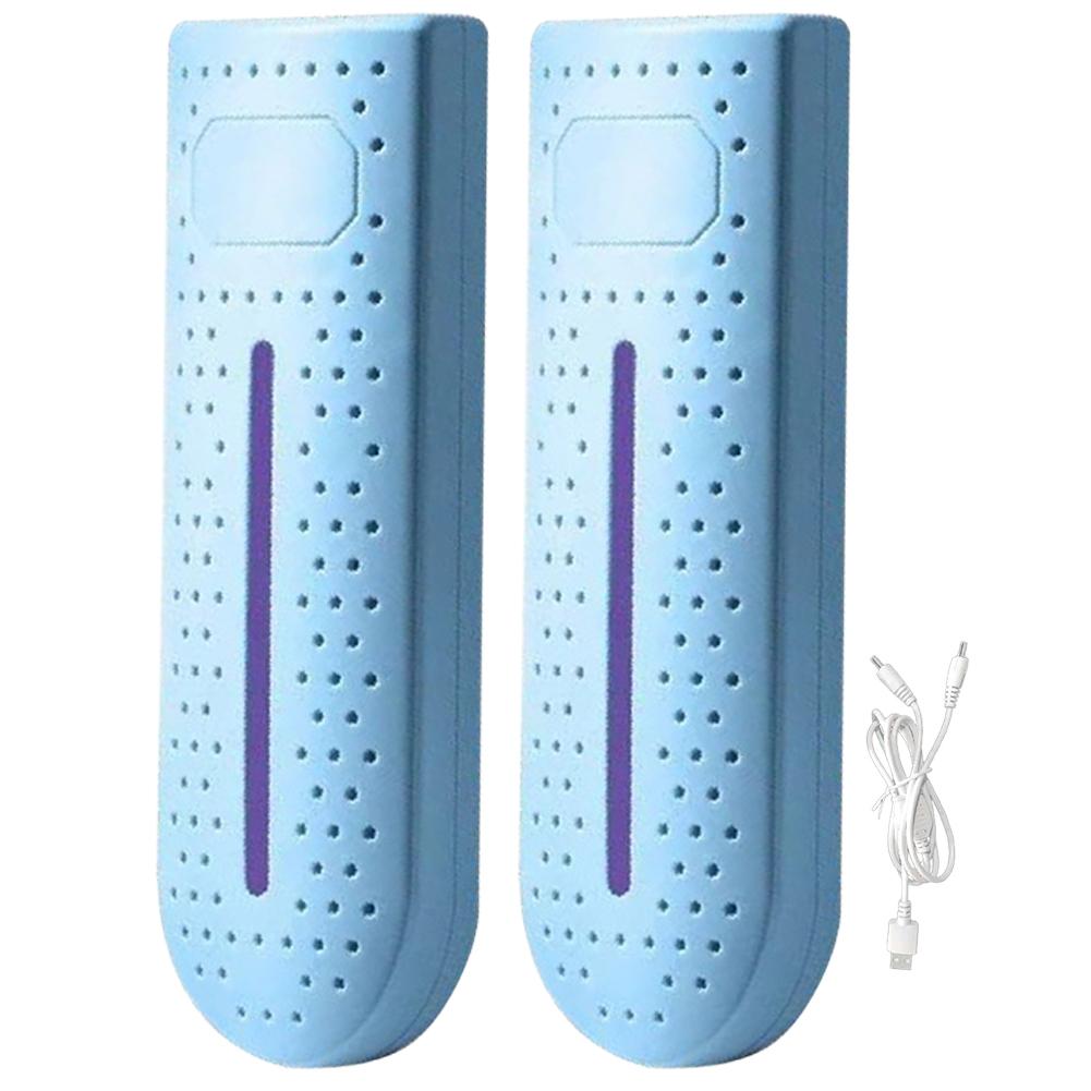 Tragbarer Deodorierer Trockner Entfeuchter Lila Licht Antibakteriell Stiefeltrockner Fußtrockner für Arbeitsstiefel/Sneaker/Kurze Stiefel