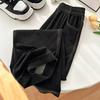 Women's Spring   Straight Jeans: Stretch High-Waist Loose Wide-Leg Floor-Grazing Pants