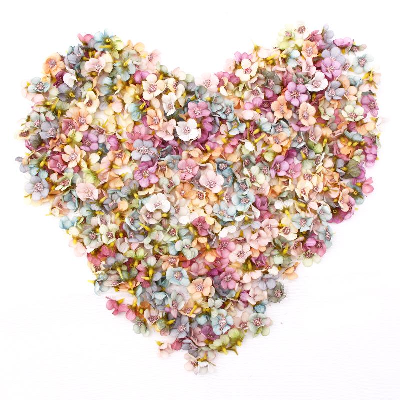 

2cm Mini Silk Daisy Heads - Multi-color Artificial Flowers for DIY Garland, Home, and Wedding Decor.