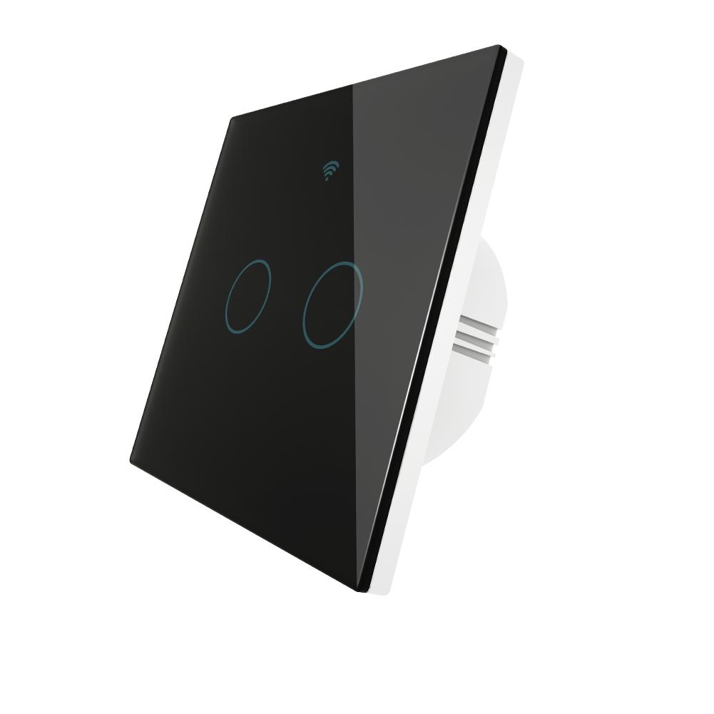 Moes WiFi RF433 Wall Touch Switch No Neutral Wire Needed Wireless Smart Life/Tuya App Relay Status and Backlight Switch
