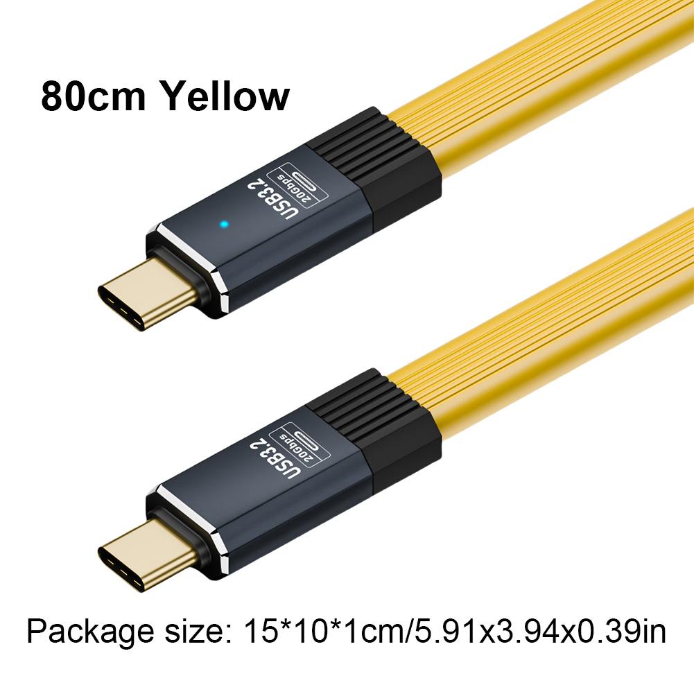 Type C To USB C Cable PD 100W Fast Charging 20Gbps Charger Wire Cord USB Type C Cable for iPhone 15 MacBook MateBook Samsung S21