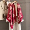 Thick Cashmere Blanket Women Scarf Warm Pashmina Shawl Winter Wraps Bufanda Print  New Design Poncho Echarpe Female Bufandas