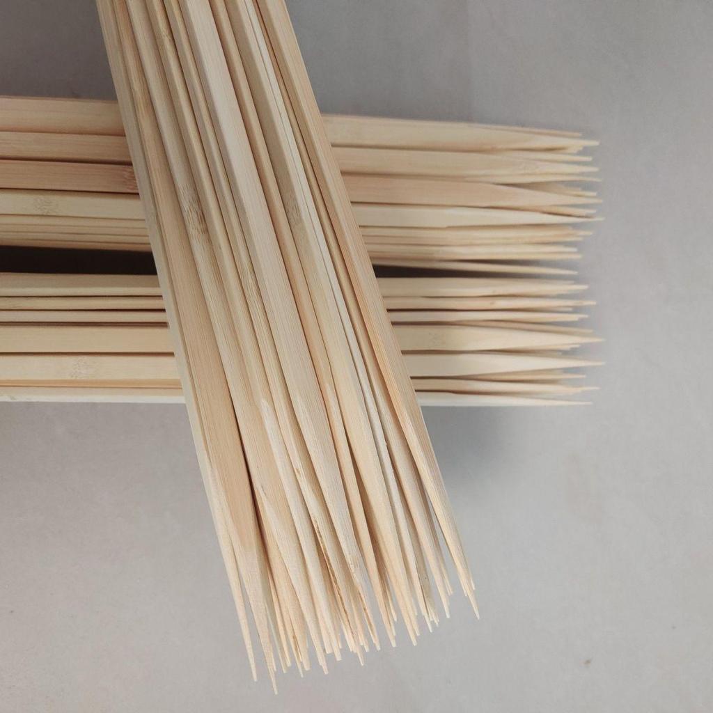 Brochettes plates en bambou pour Yakitori japonais - Jetables, Fabrication artisanale DIY.