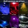4Pcs Wireless LED Lights For Car With Remote Control, 8 Colors Car Interior Night Lights