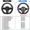 Black Chrome Sport Leather Steering Wheel For F30 F36 F20 F23 F22 M3 F80 X1 F48 F10 F07 F01 M5 E84 E87 E90 E70 Car Accessory