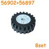 Ungiftige Reifenräder Kreuzloch-Set Auto LKW Nabe Technische Steine Moc Motorrad Bausteine 3482 30155 56897 56902 56903 61254