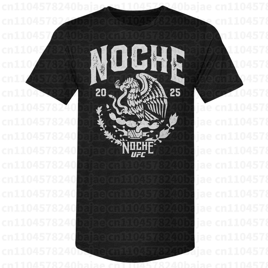 202526 Estate UFC Ultimate Fighting Championship Uomo e Donna Sportivo Casual 100% Cotone Maglietta Stampata Top Comodo Larga