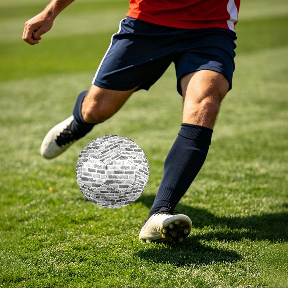1pc Urban Brick Texture Size 5 Soccer Ball Professional Match Training Football Indoor &Outdoor Sports Ball Lightweight Durable c6525
