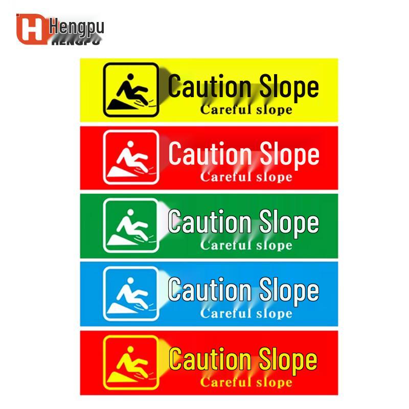 Hengpu Luminous Safety Warning Floor Sticker 10x30cm (Pack of 10)