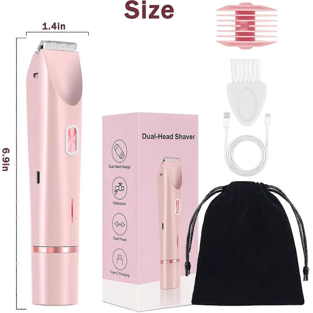 Silky Glow 2 in 1 Body Shaver and Bikini Trimmer for Women, Rechargeable Shaver with Silk Glide Pro Technology