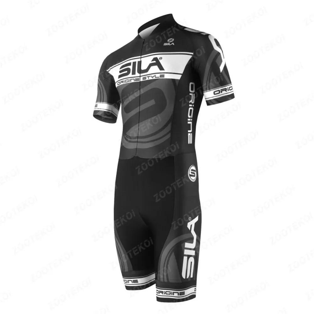 Sila Męska Koszulka Rowerowa Triathlon Sportowy Garnitur Tri Ciclismo Hulajnoga Wrotki Łyżwiarstwo Szybkie Letni Rower MTB Zespół Ubrania Wyścigowe
