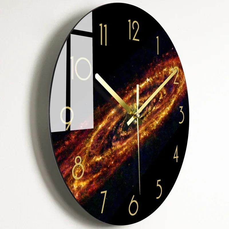 Bedroom Glass Wall Clock Nordic Large Modern Kitchen Wall Clocks Thick Watches Novelty Living Room Watch Home Decor M2R3O9