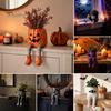 Ornamenti Bizzarri per Vetrine di Halloween Seduti con Gambe Penzolanti Fioriera, Divertenti Fioriere per Piante Succulente con Gambe Lunghe, Statuette Appese con Zucca