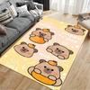 Cute Stacked Capybara Cartoon Rug Suitable for Use As an Anti-slip Game Mat for Living Room and Bedroom Sofas