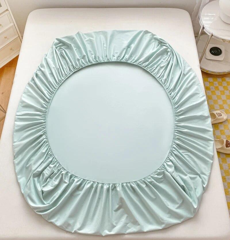 Spannbettlaken, luxuriöser Matratzenbezug aus ägyptischer Baumwolle, bestickte Tagesdecken, elastische Bettwäsche, weiches Bettlaken, kein Kissenbezug