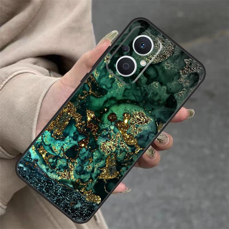 

Luxury Gold Foil Art Case For OPPO Reno 7 8 Lite 10 11 12 13 14 Pro 8T 12F 13F 14F OPPO Find X8 X6 X9 Pro Cover OPPO Find X5