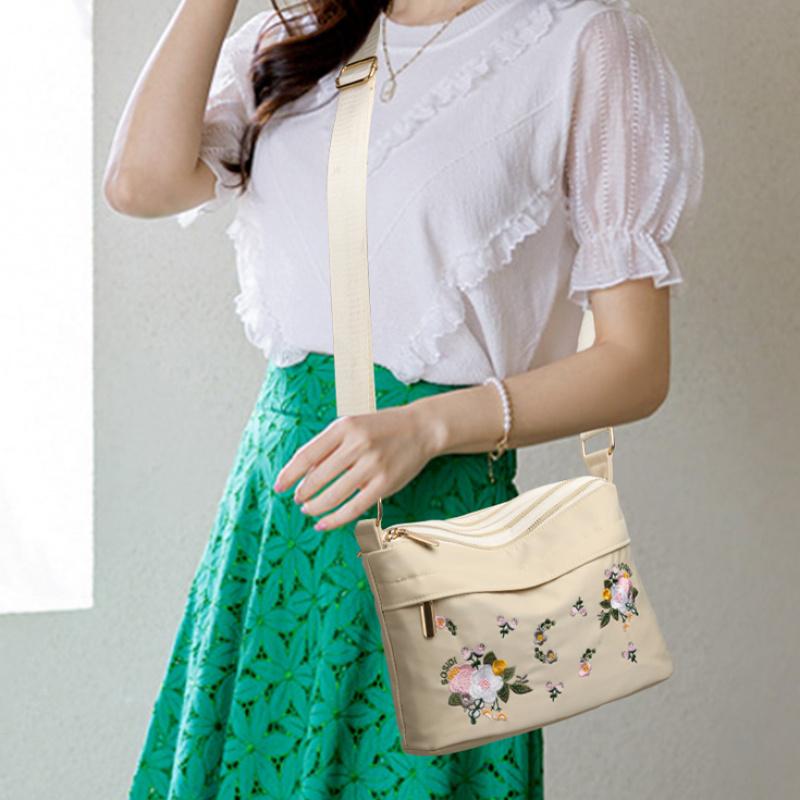 Design Single Casual Floral Messenger Bag Women's Fashion Commuting Small Capacity Tote Bag Casual Ladies Shoulder Bag