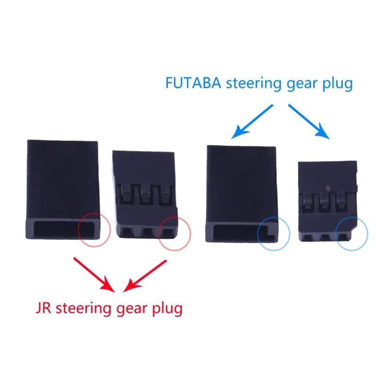 For Futaba Servo Receiver Connectors Plugs with Lock and Male Female Terminals Crimps Pin Kit for Quadcopter Battery