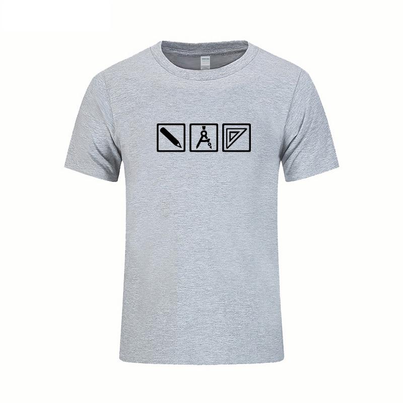 Architect Tools Print T Shirt Unisex Summer Short Sleeve Cotton Tshirt Cool Novelty Funny Gift Tee Unisex Fashion Tops