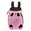 Versatile Voyage, Breathable Mesh Pet Backpack for Small Dogs & Cats - Portable, Zippered Carrier with Comfort Shoulder Straps