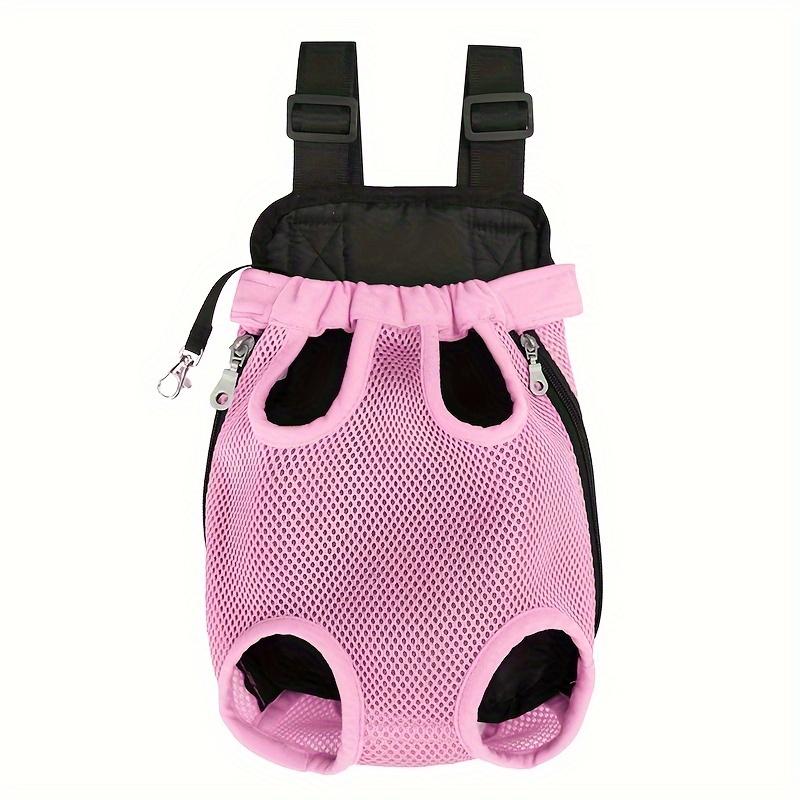 Versatile Voyage, Breathable Mesh Pet Backpack for Small Dogs & Cats - Portable, Zippered Carrier with Comfort Shoulder Straps