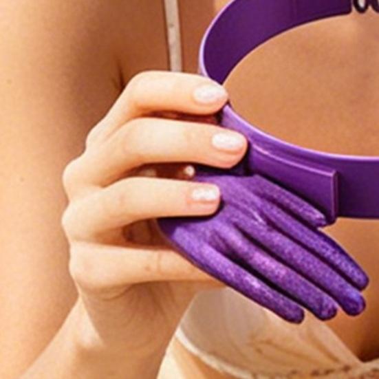 Sonnenhut Ultraleicht Verstellbare Passform Handflächenförmiger Sommerhut Freihändiger Sonnenschutz Stirnband Outdoor Sonnenschutz