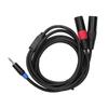 3.5mm Stereo Male 3.5mm Male To Dual 2 XLR Male Plug Male To Dual XLR Connector  Audio Equipment