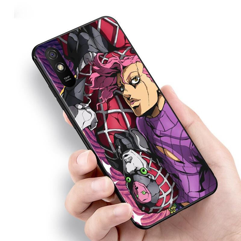 Anime JoJo Diavolo dla Xiaomi Redmi 9C 9T 9I 9AT 9A 9 8A 8 7A 7 6A 6 5 A 4X Prime Pro Plus czarny miękki futerał na telefon
