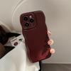 Retro Burgundy for Apple 15 Phone Case for IPhone17 Advanced 11 for 16promax Wave Edge 12 Solid Color