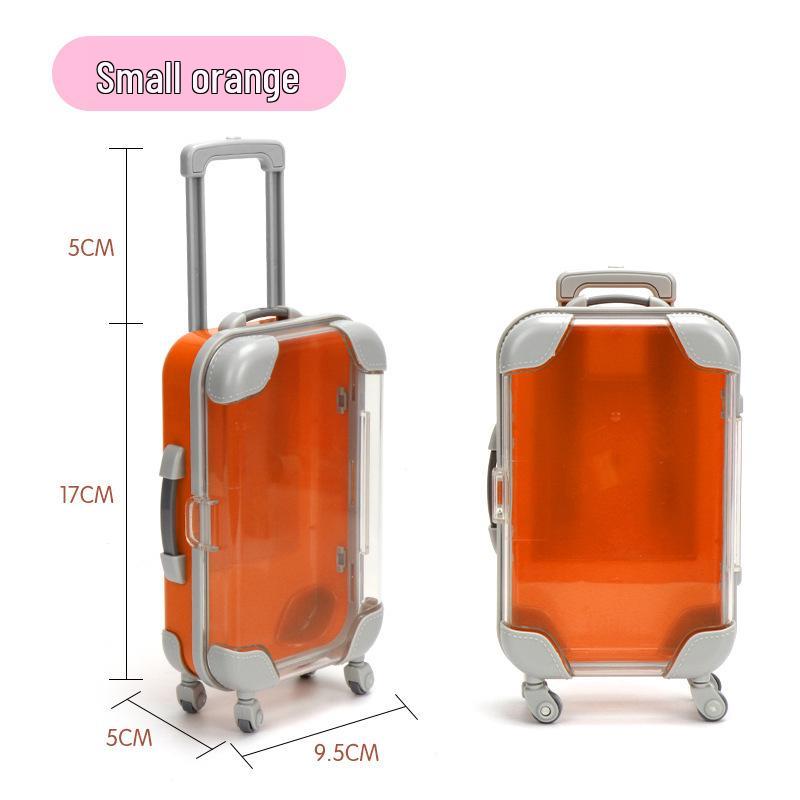 Compact Clear Cosmetic Trolley Case with Universal Wheels, Large Capacity, Thickened for Eyelash and Desktop Decor