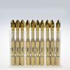 10Pcs 5mm/6mm Impact Screwdriver Bit Antislip Crossing Head Strong Magnetic Electric Drill Screwdriver Attachment Part