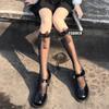 White Calf Socks Jk Long Tube Knee Socks Black Stockings Bow Pure Desire Half Socks College Style High Tube Medium Tube