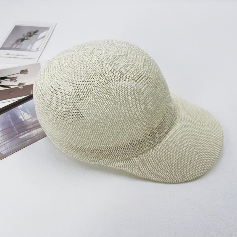 

1Pcs Summer Breathable Straw Baseball Cap For Men Women Outdoor Paper Sun Hats Solid Color Adjustable Mountaineering Hat білий